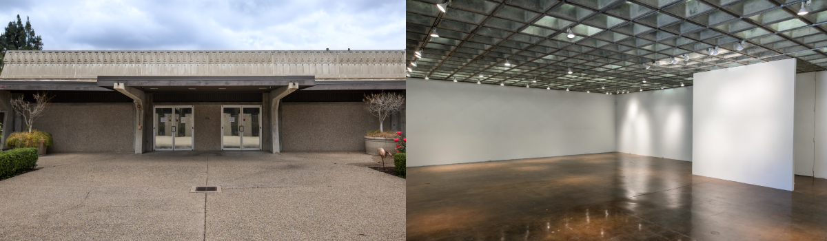 Banner Photo of interior and exterior of the SWC Art Gallery